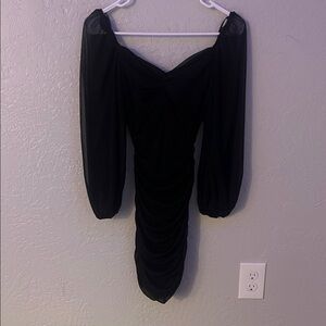 Elegant Black Off-Shoulder Dress